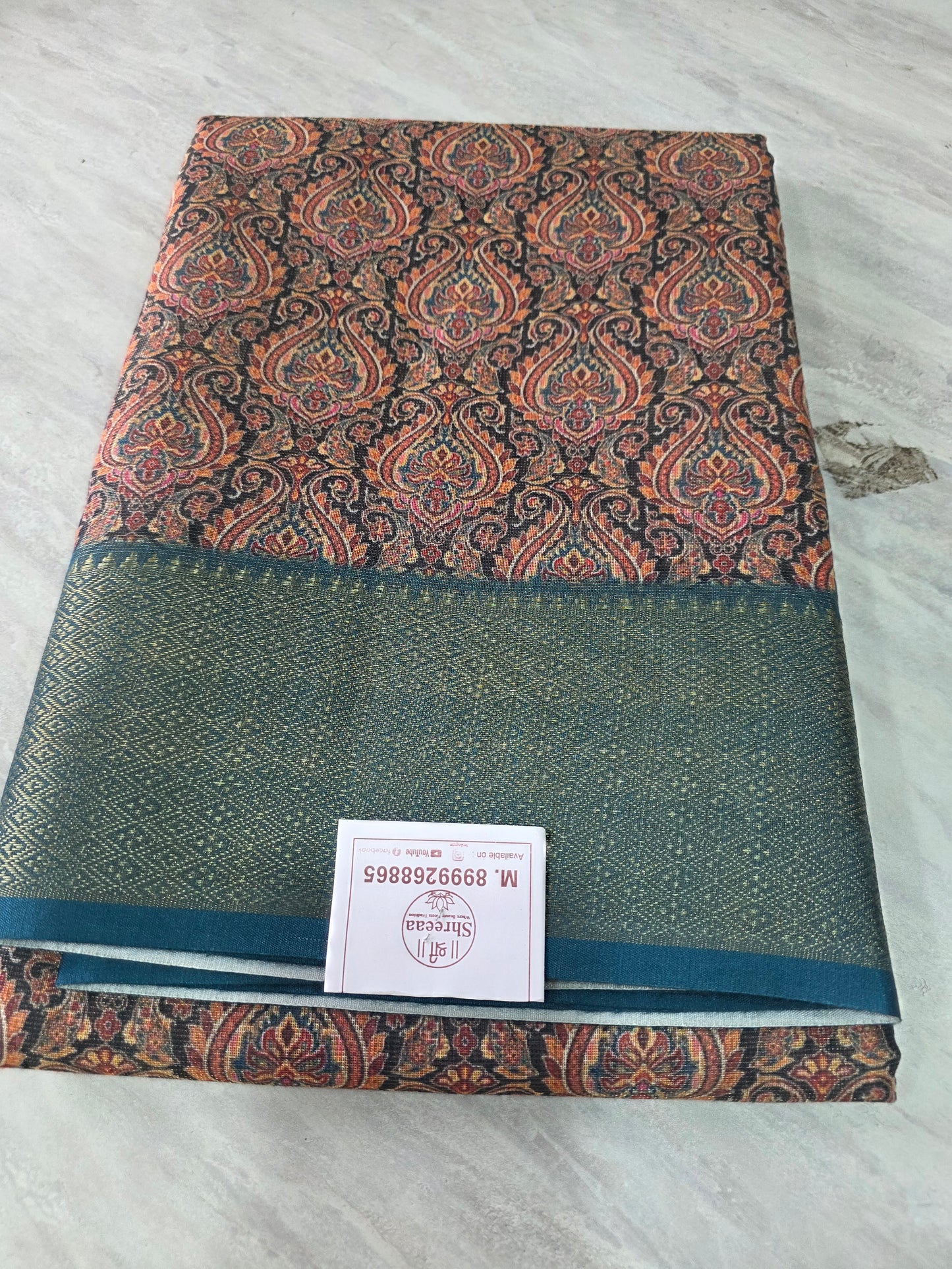 Tissue Linen saree ||A393||720