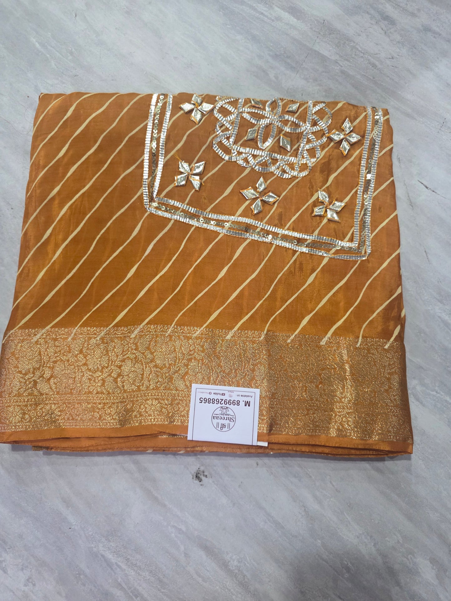 Lehariya Kachha gotapatti saree ||A418||2500