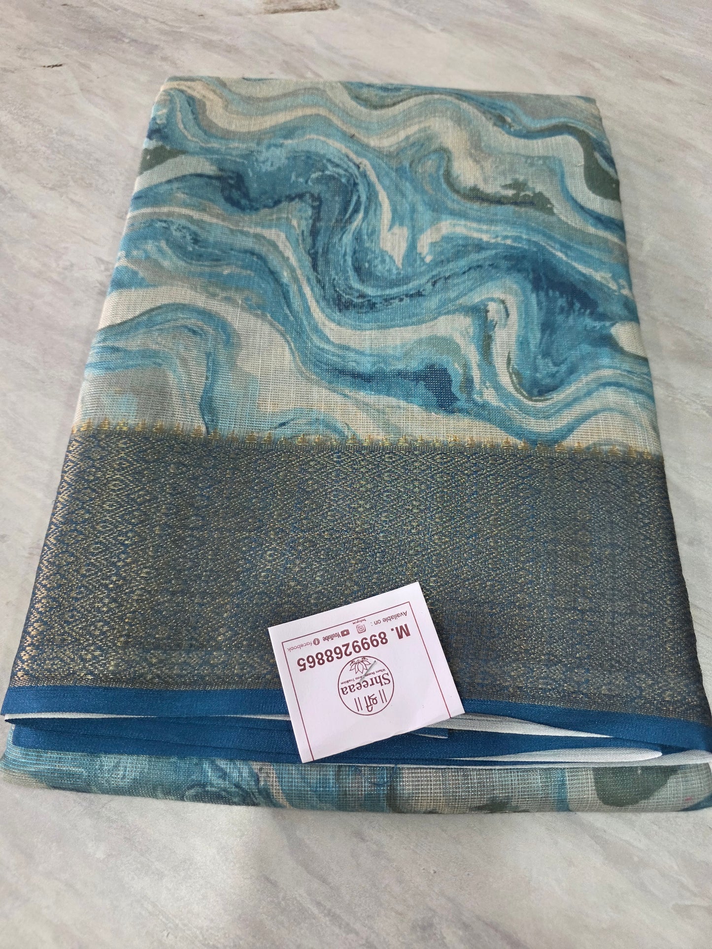 Tissue Linen saree ||A393||720