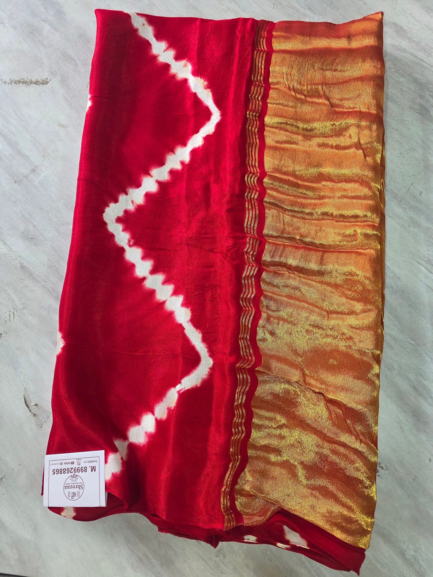 Gajji Silk Lehariya Saree