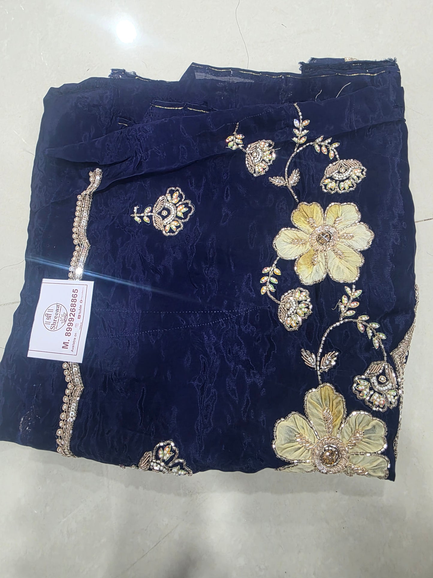 Handwork blouse fabric ||B63||1700
