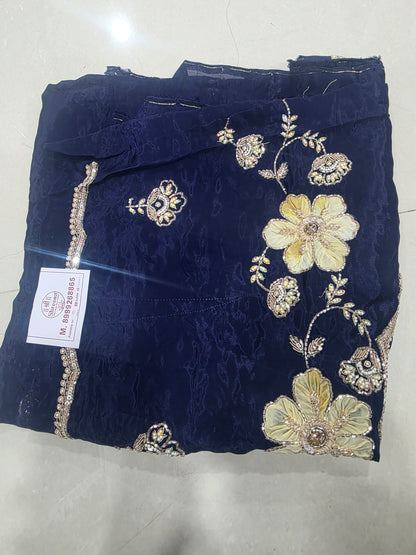 Handwork blouse fabric ||B63||1700