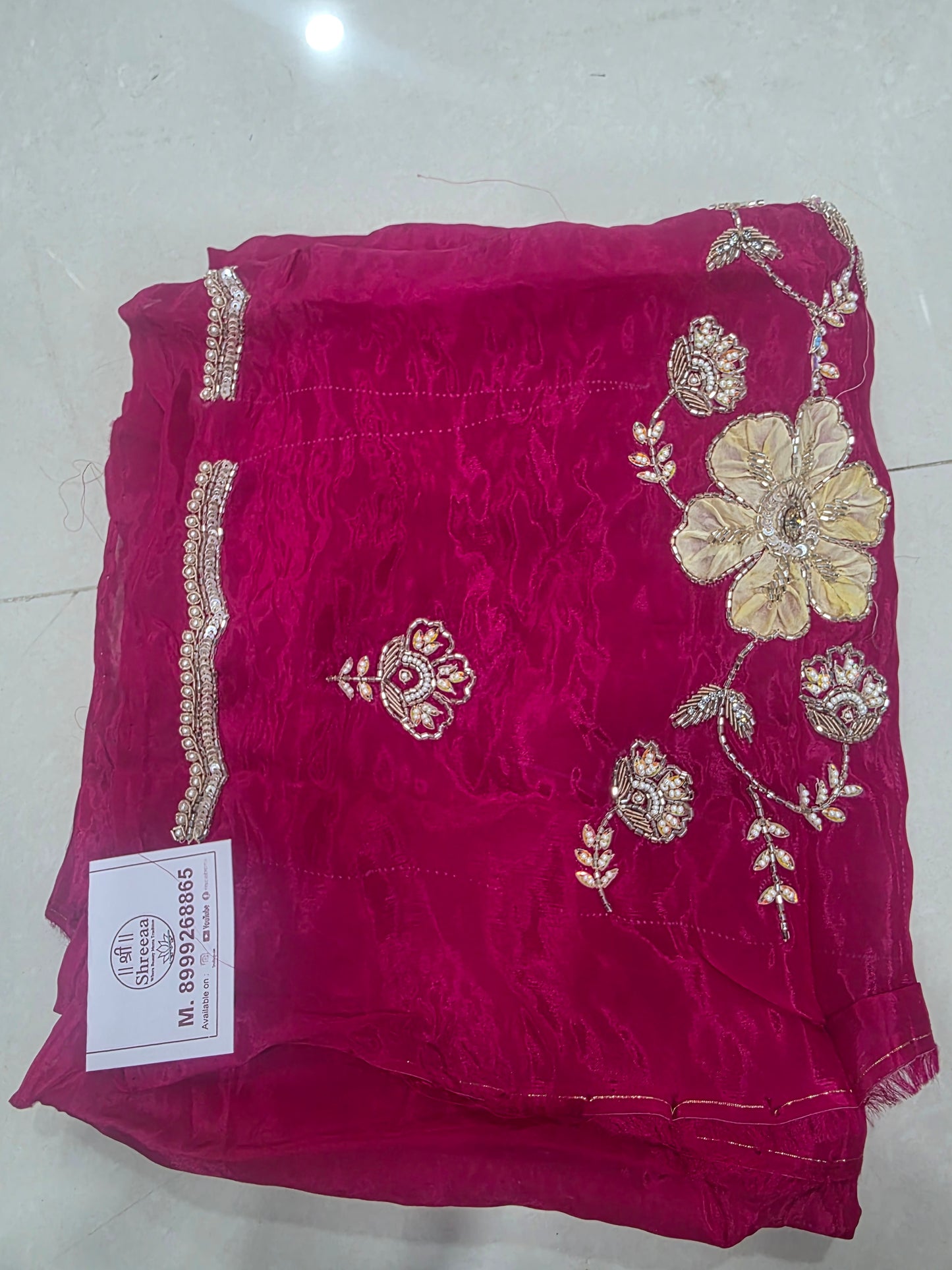 Handwork blouse fabric ||B63||1700