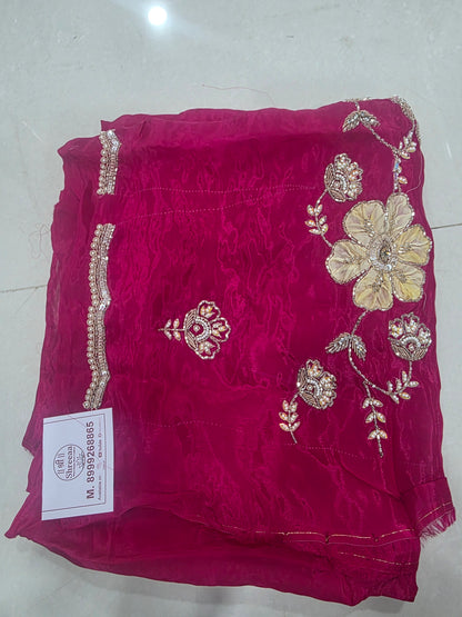 Handwork blouse fabric ||B63||1700