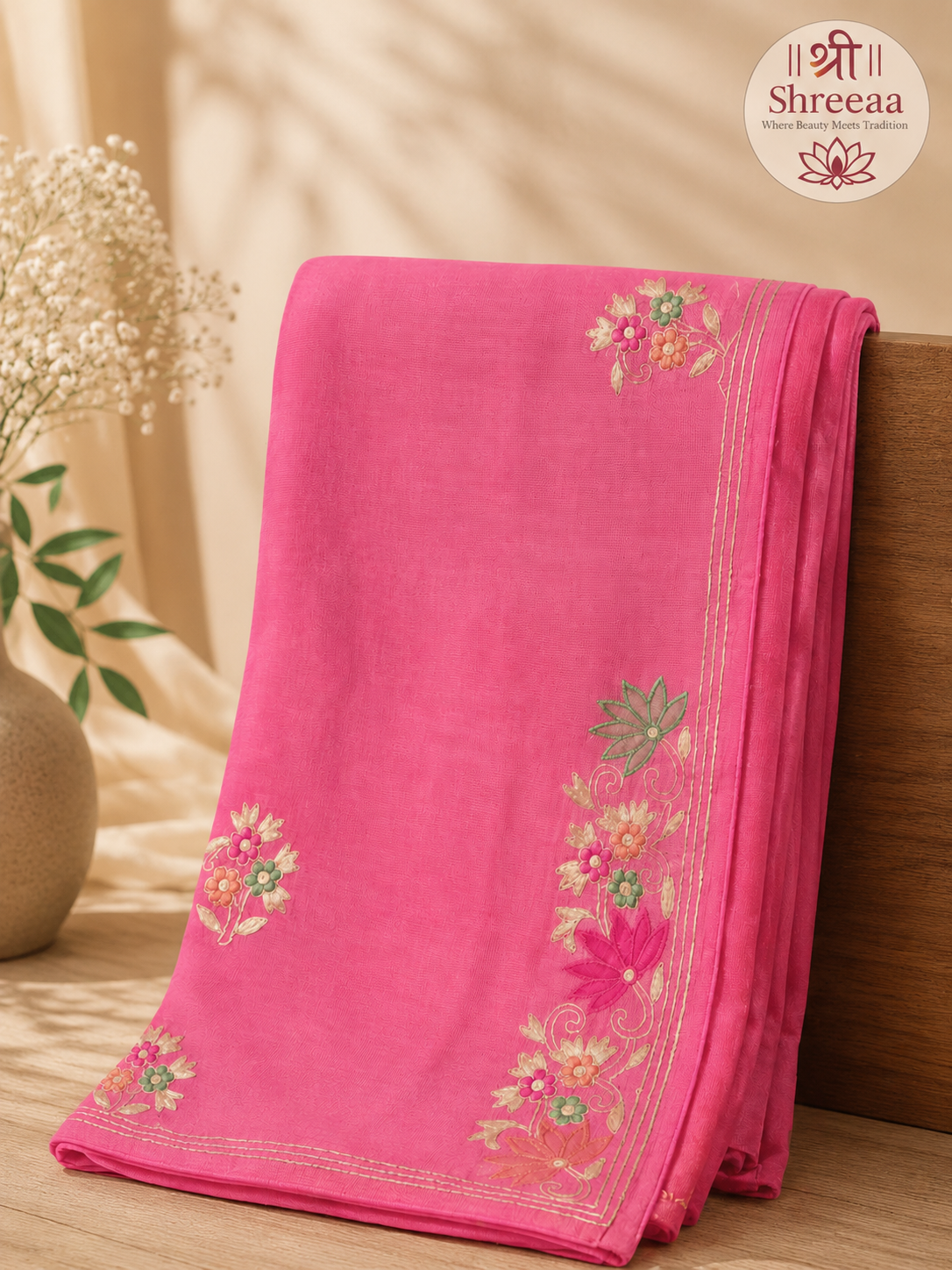 H.O Silk Saree with designer border || A16 ||