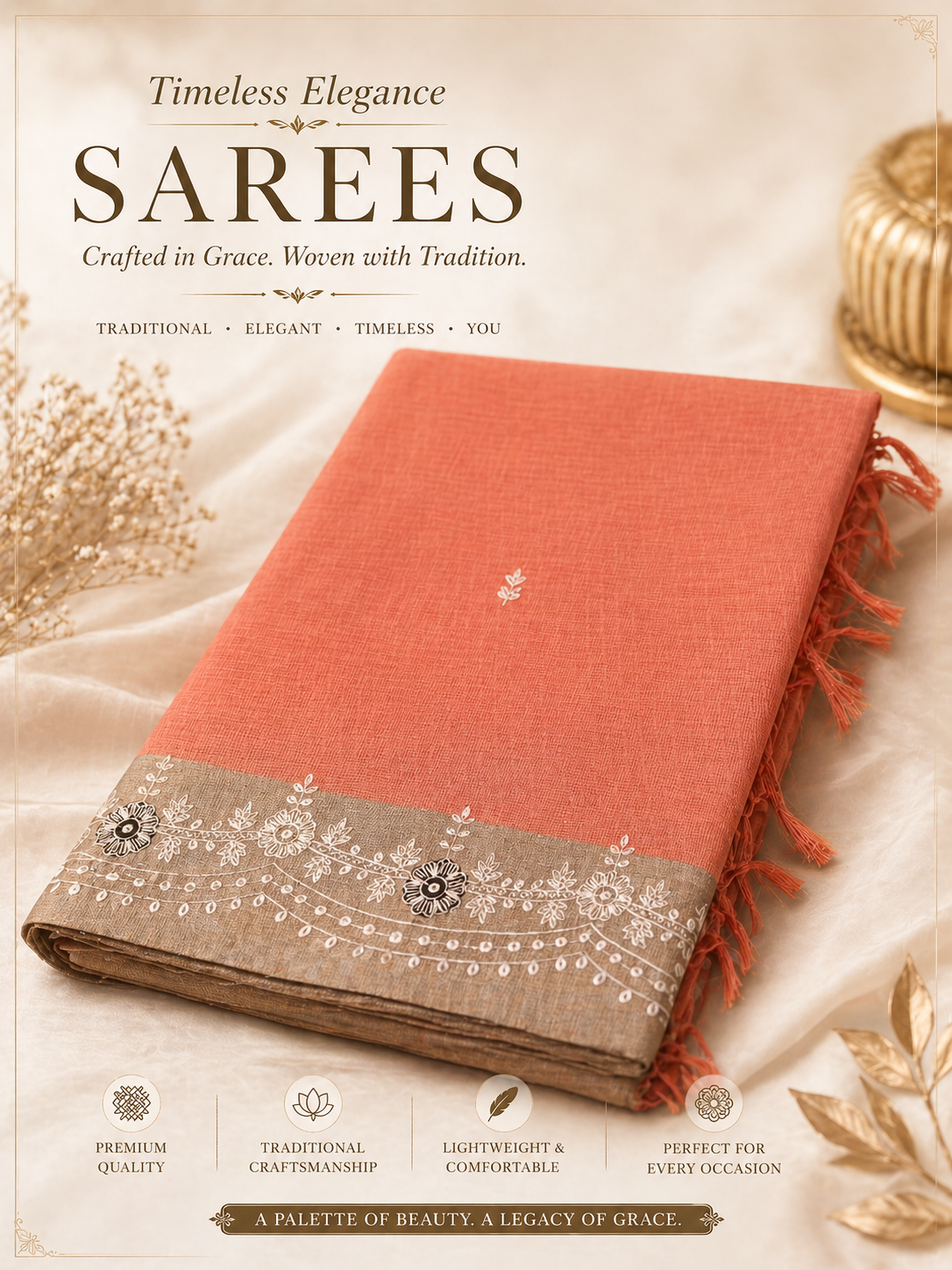 Tissue Supernet Saree ||SS504||
