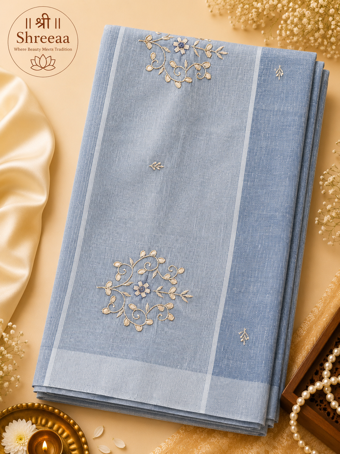 Tissue Supernet Saree || K41 ||