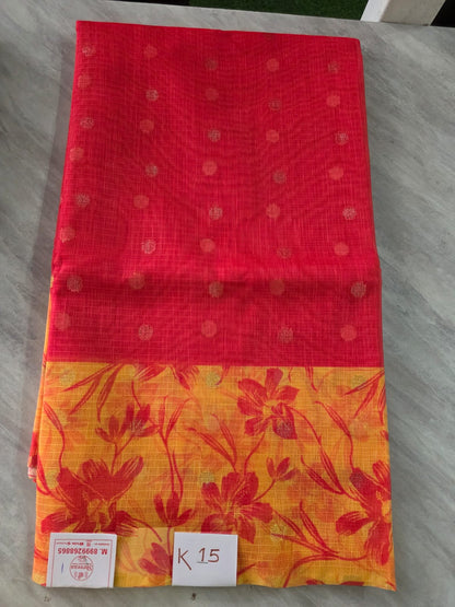 Soft Semi Kota Silk Texture Saree || K15 ||