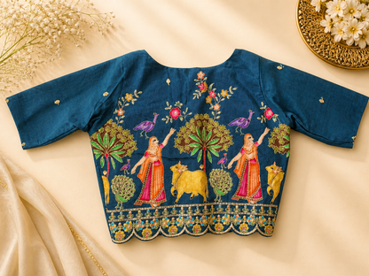 Designer Silk Blouse || B16 ||