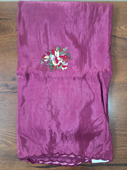 Hand Embroidery Saree || A83 ||