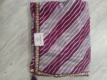 Daily Wear Lehariya Saree|| A409 || 900 ||