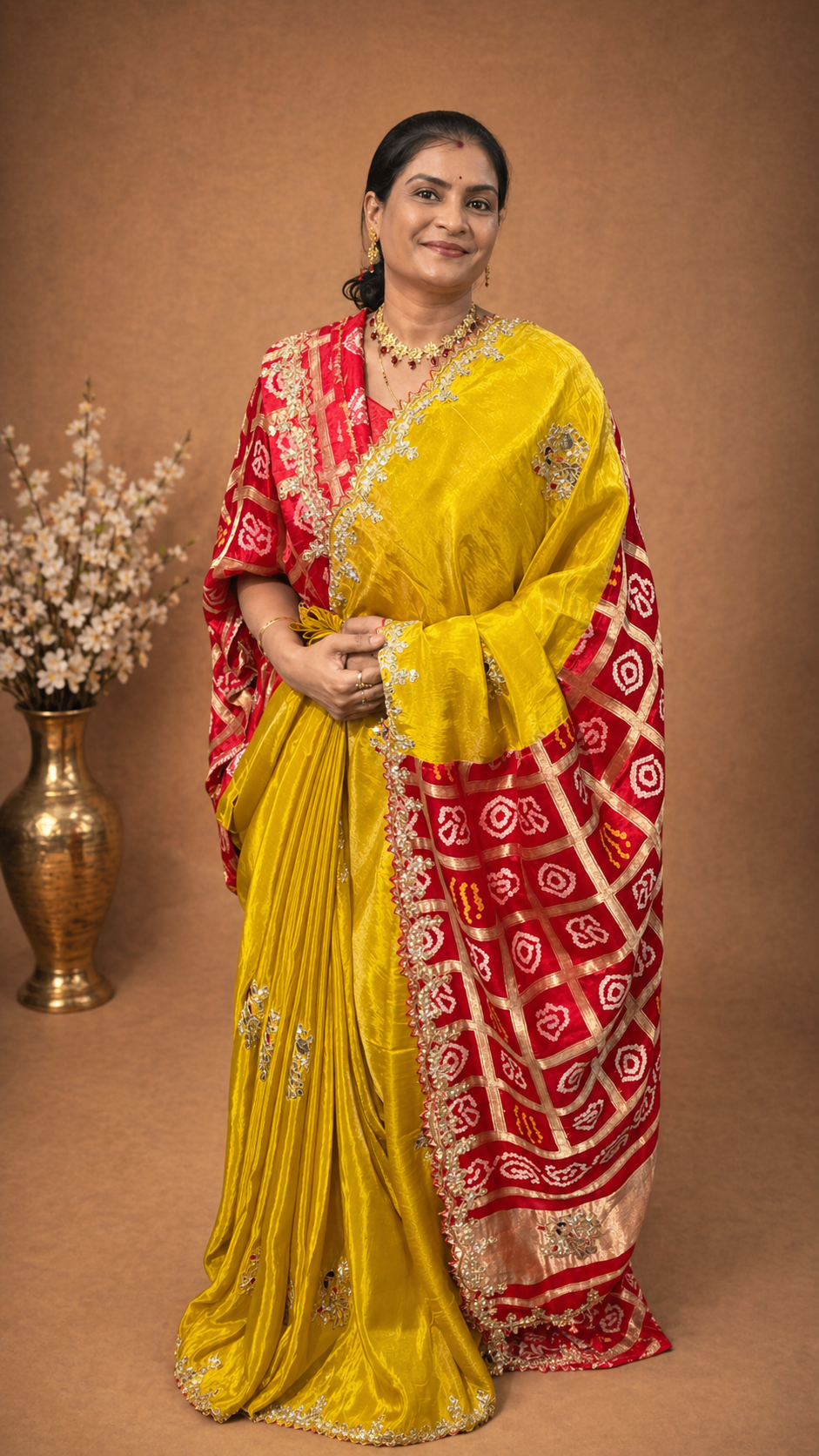 Pure tissue silk saree with ghatchola pallu and ghachola blouse || A16 ||