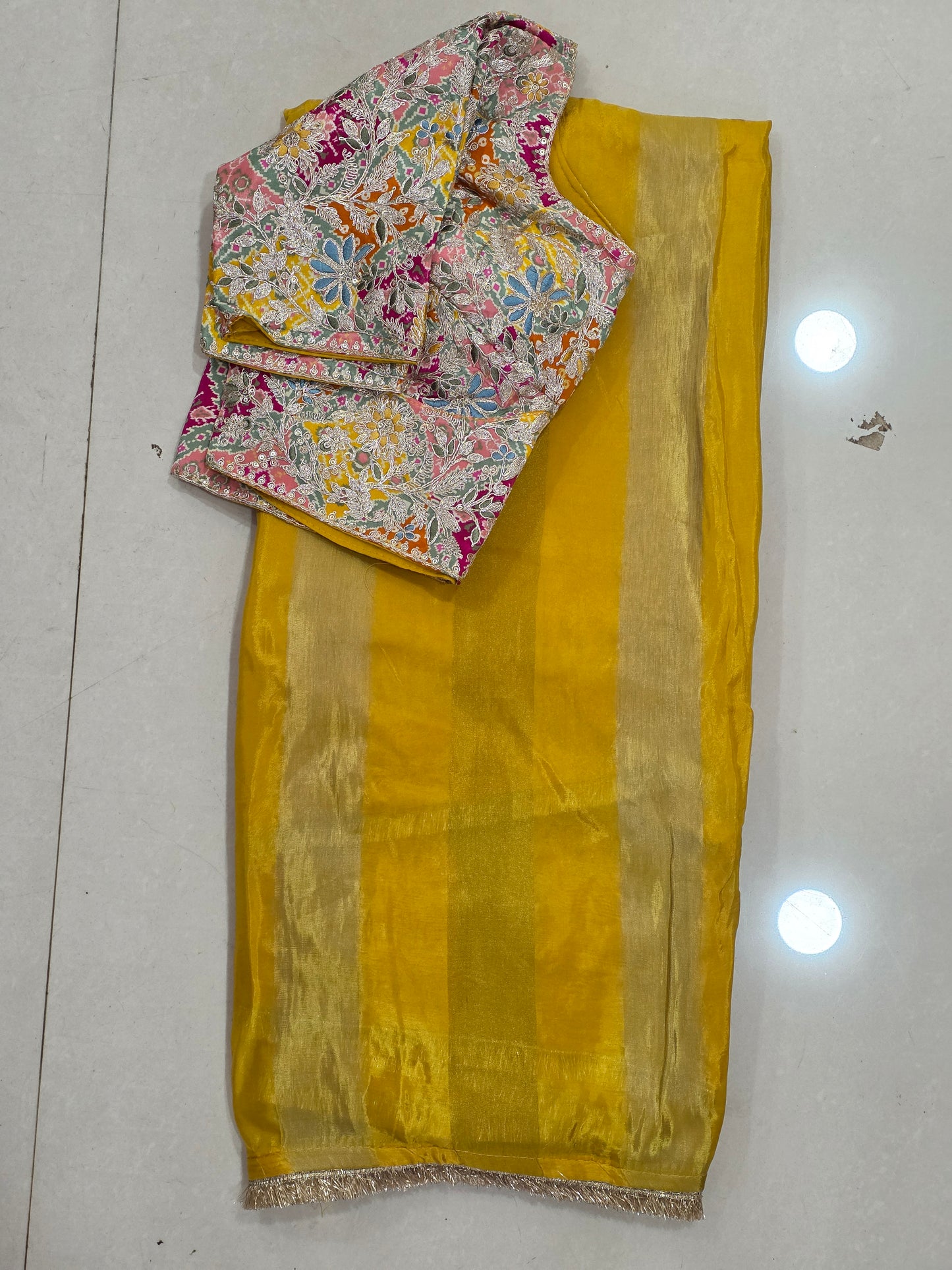 Stich Blouse Pure Saree || A326 || 2620 ||