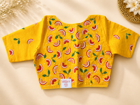 Hand Embroidiery Cotton Blouse || B17 ||
